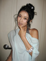 [2 set] Combi mini hair pin (Dot) 
