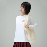 シースルー チュール ショルダーバッグ (Cream)