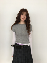 YWD PLAID PLEATS SKIRT (3color)