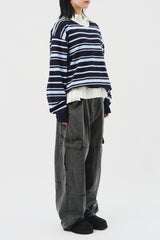 Tora Open Striped Knit (3color)