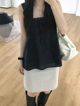 Low rise button midi skirt (one color)