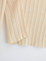 Rib Crop Bolero Cardigan