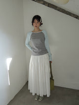 [prts made] サイドストリングロングスカート (ivory)