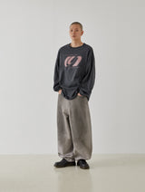 Halftone Logo Long Sleeve (Charcoal)