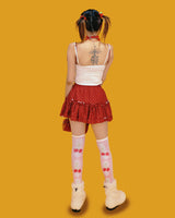 morning dot frill skirt (2color/inner pants)