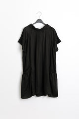 mock neck shirring pocket ops(3colors)