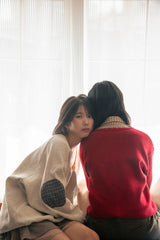  COZY WAVE CARDIGAN (RED)