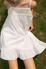 Romantic slip dress_ivory