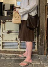 [ LOOKPLE x LEBELMENT ] クールピンタックリネンワイドショーツ