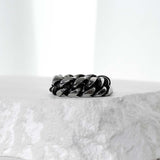 SS-blackline curve chain ring_5/6/7/8mm_BLACK SILVER
