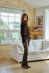 IRIS TOP / BROWN