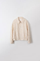 Jacquard blouson (Ivory)