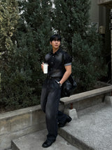 Ever snap muscle-fit denim shirt