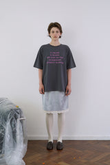 グラス Tシャツ、チャコール
