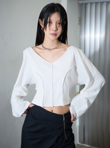 Dolman Sleeve Top White
