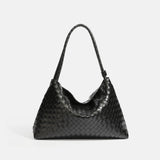 Magnetic Woven Check Tote Bag