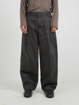 Hard cotton one tuck pants 5color