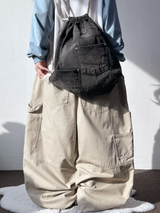 Giddy Balloon Carpenter Cargo Oversized Long Pants 5 Colors 