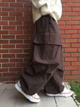 Leak Cotton Big Cargo Pants 3C