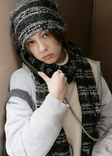 Sof Knit Long Muffler_Melange Grey