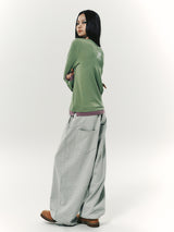 STITCH JOGGER PANTS LIGHT GREY