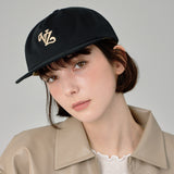 Leaf VZ Monogram 5-Panel Ball Cap / Black