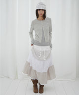 FLORAL LACE CANCAN LONG SKIRT (FLORAL) F26QD161