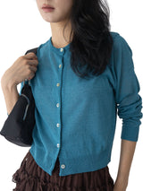 Romin Round Neck Knit Cardigan