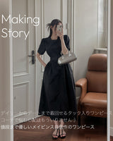 【MADE】Pintuck long dress