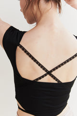 JADE BACKLESS TOP black
