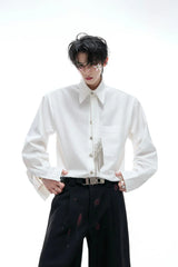 Structured Tie Detail Shirt