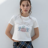 プレッピーケーキクロップTシャツ