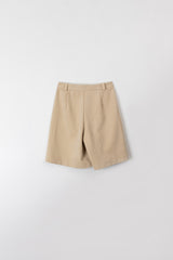 Suede half pants (Beige)
