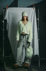 FUR CARDIGAN