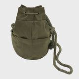Waxed Cotton Hippie Bag Khaki
