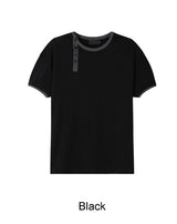 Rual Side Henley Neck Ringer Tee