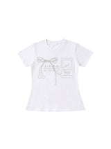  Bow sound T-shirts (white)