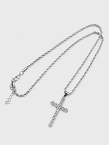 EVAN CUBIC CROSS NECKLACE