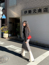 [MADE] [Wool Napping] Winter Warm ロングブーツカットスラックス