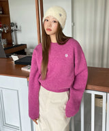 STITCH LOGO ROUND KNIT