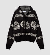 No.1453 cowichan hood KNIT ZIP-UP (3color)