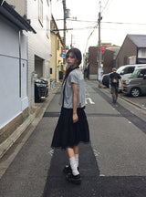 Butin Dot Button Balloon Short Sleeve T-shirt