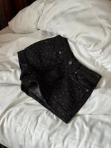 Dot roll-up shorts