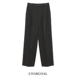 Tei Brushed Two Pin Tuck Slacks