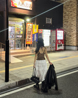 レオパードレースビスチェスリーブレス