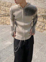ケネンスプレーフーディドニットジップアップ 2C