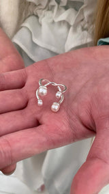 Pearl piercing 2layered ring