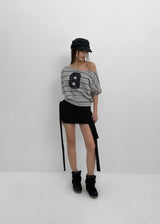 [MADE] Tiri Boatneck Printed Short Sleeve T-shirt