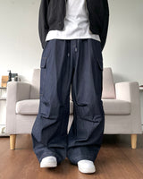 Stitch Balloon Cargo Denim Pants