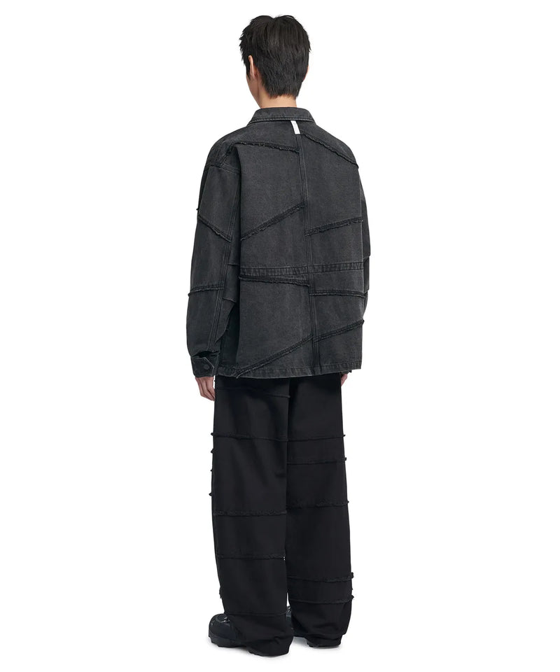 R.C DENIM BDU JACKET - WASHED BLACK